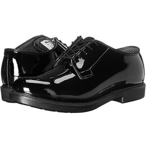 NWOT Bates Glossy Black Men's Oxfords Size 13 E